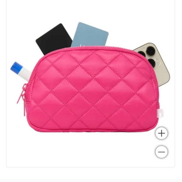 NWT lole (Lolë) Unisex Quilted Belt Bag Pink OS - Picture 2 of 5